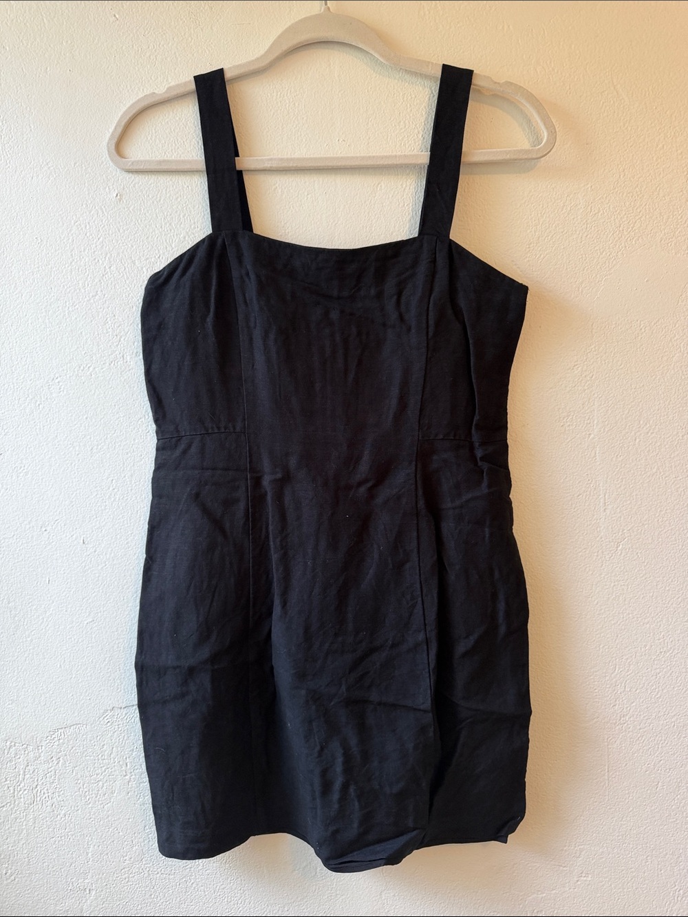 Club Monaco Black Square-Neck Mini Dress